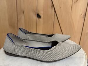 Rothy's | The Point Flats Light Gray Slip Ons | Size 10